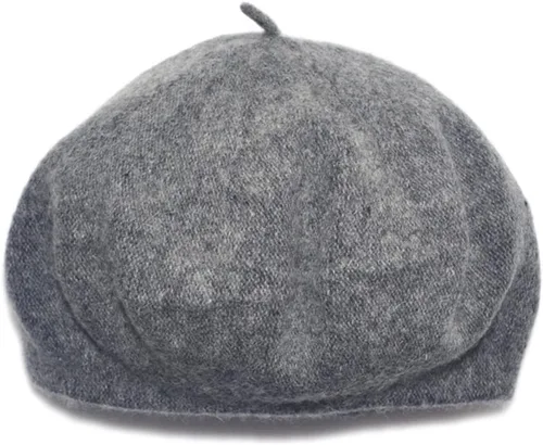Miniatura 3 de Boinas de lana unisex para bebés, gorro de lana sólido clásico para niños, gorro cálido de invierno
