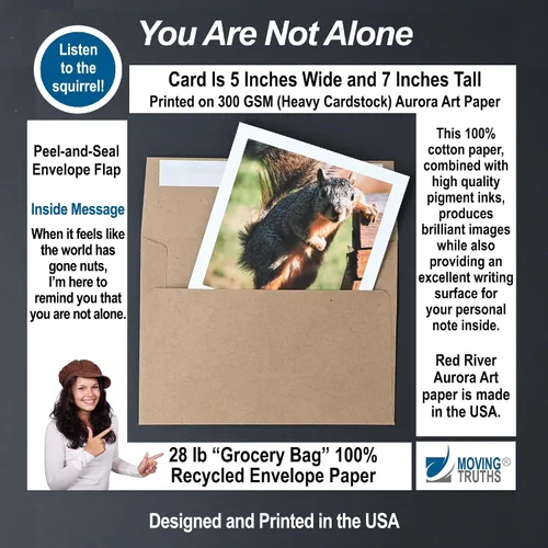 Miniatura 3 de Tarjeta motivacional de empoderamiento motivacional con texto en inglés "You Are Not Alone" con texto en inglés "I Need to Tell You Something