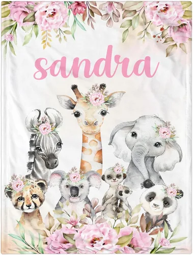 Miniatura 22 de Manta de bebé personalizada para niñas y niños, manta de bebé personalizada con nombre, mantas personalizadas con nombre para niños, manta de Lindas