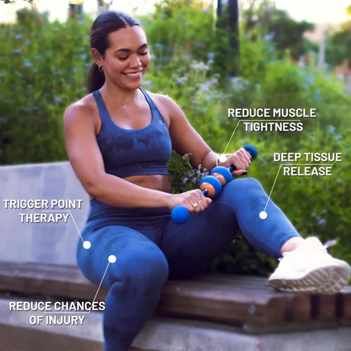 Miniatura 4 de MOBO - Rodillo muscular 7 en 1 – Rodillo de masaje de cuerpo completo para liberación miofascial, terapia de punto de activación, recuperación