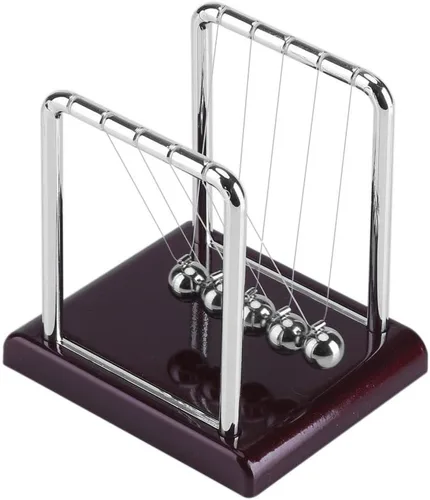 DEWIN Newtons Cradle Pendulum Steel Balance Bola magnética oscilante de movimiento perpetuo, juguete de escritorio de ciencia física, juguete