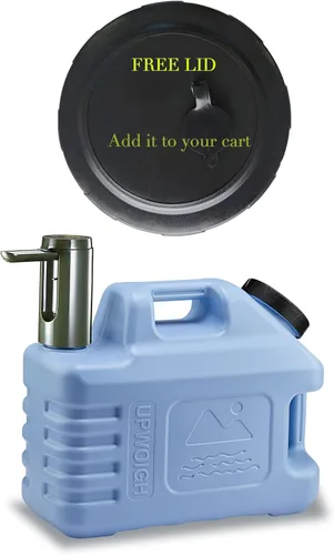 Miniatura 10 de Jarra de agua portátil de 5 galones con bomba de control táctil automático, contenedor de agua verdaderamente sin fugas con grifo, equipo de bomba