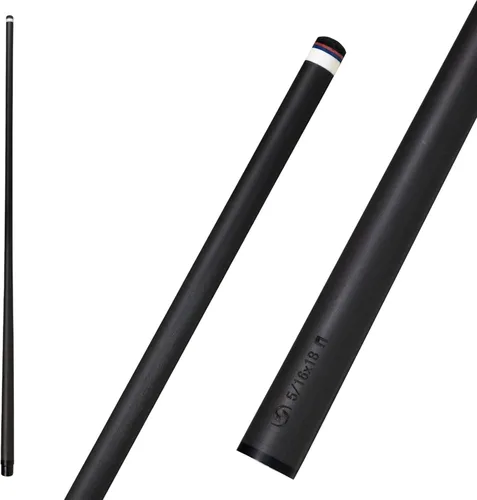 Eje de palo de taco de piscina de fibra de carbono 0.413 in/0.465 in/0.492 in, eje de palo de piscina de baja desviación, eje profesional de taco,