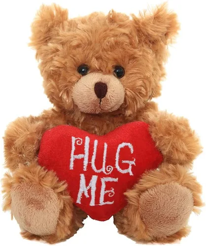 Miniatura 11 de Plushland Oso de Peluche Mocha Corazón - Sé Mío - Oso de Peluche para Niños y Adultos - Almohada de Corazón Bordado - Marrón - 6 pulgadas