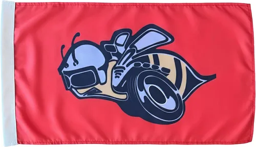 Miniatura 2 de JLP 6 pies de alto 1/4 en poste de 19 x 12 pulgadas bandera látigo go kart todoterreno puerta deportes 4x4 ATV Glamis Sand Dunes PWC UTV seguridad