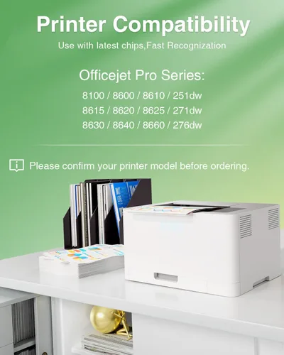 Miniatura 2 de Paquete de 5 cartuchos de tinta 950XL y 951XL compatibles con cartuchos de tinta HP 950 951 para impresora HP OfficeJet Pro 8600 8610 8615 8620 8100