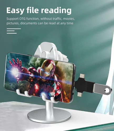 Miniatura 3 de Adaptador USB OTG 3 en 1 USB-A 3.0 hembra a tipo C Micro Lightning macho compatible con Apple Iphone15 Ipad Pro Air Min 14 13 12 LG Android