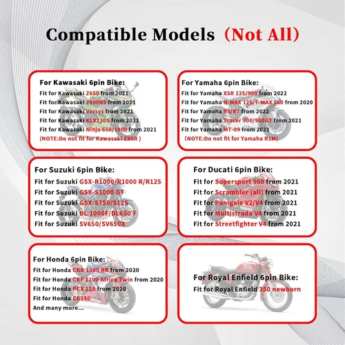 Miniatura 2 de Adaptador OBD2 de 6 pines para Honda Guzzi Kawasaki Suzuki Yamaha Ducati Piaggio Vespa motocicleta OBD cable de diagnóstico Euro5 de 6 pines