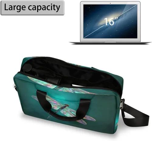 Miniatura 6 de Bonita bolsa de hombro para computadora portátil para mujeres y hombres, bolsa para computadora portátil, funda para laptop, maletín de transporte