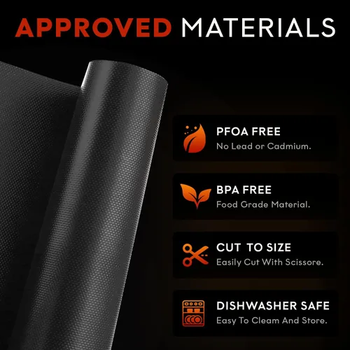 Miniatura 3 de Grill Magic - Juego de 3 forros antiadherentes para horno eléctrico para la parte inferior del horno eléctrico, alfombrilla gruesa de fibra