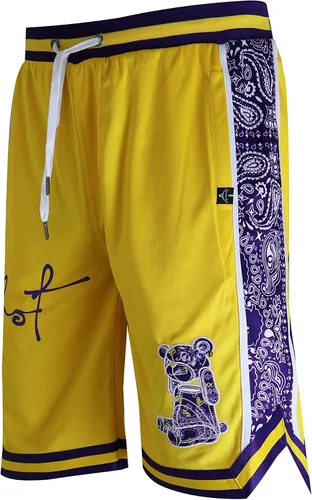 SCREENSHOT Pantalones cortos de malla de baloncesto para hombre, diseño urbano de alta calidad, color del equipo deportivo atlético, 11 pulgadas de