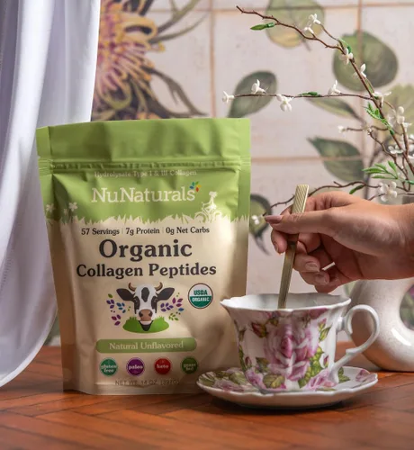 Miniatura 3 de Nunaturals Péptidos orgánicos de colágeno, 14 oz