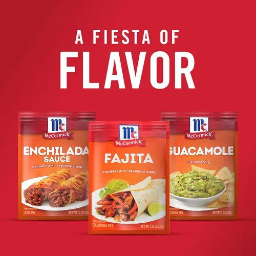 Miniatura 17 de McCormick Mezcla de condimentos, para fajitas estilo restaurante en casa. Se puede utilizar con: pollo, filete, camarones, verduras, 1.12 oz