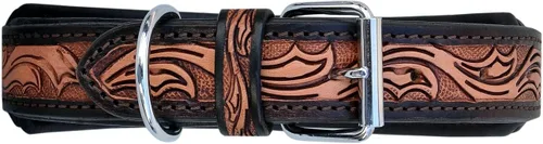 Miniatura 3 de Collar de cuero para perro, tamaño extra pequeño, estilo occidental, resistente, manual, ajustable, con cuentas y acolchado, suave para cachorros