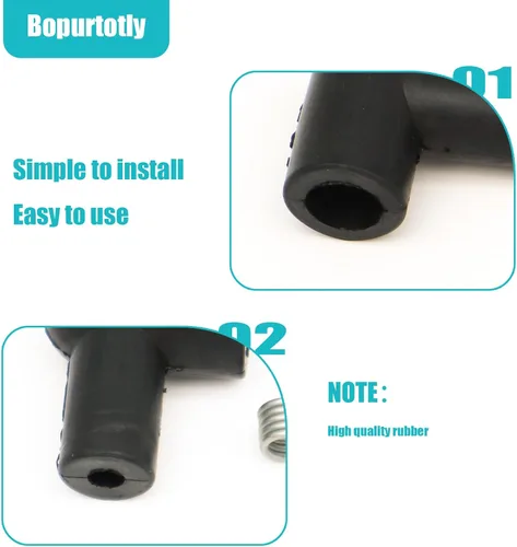 Miniatura 4 de 135-053 STE 135-053 Bota de bujía para cable de 5 mm Para cable de 5 mm Se utiliza en motosierras y recortadoras - (4PCS)