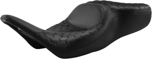 Miniatura 14 de TCT-MOTORPARTS Almohada de Asiento para Conductor y Pasajero Negro Compatible con Harley Touring Electra Glide Ultra Classic Standard FLHTC 1997-2007