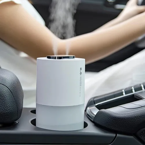 Miniatura 3 de Mini humidificador portátil de niebla fría de 13.5 fl oz, humidificador de escritorio USB para dormitorio, oficina, viajes con luz nocturna LED