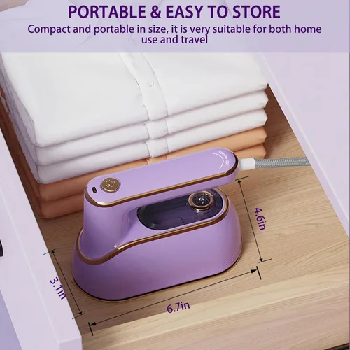 Miniatura 9 de Plancha de vapor de mano, 1200 W de alta potencia, máquina de planchar de doble propósito en seco y húmedo, máquina de planchar con mango giratorio
