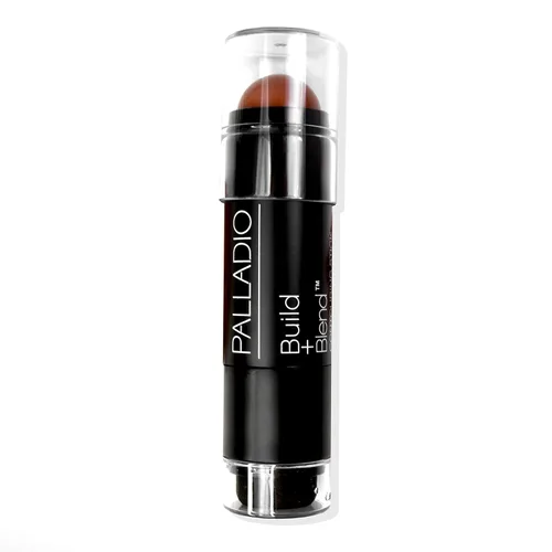 Miniatura 8 de Palladio Barra de maquillaje para contornear BUILD + BLEND, maquillaje facial para un aspecto perfecto de escultura, 0.23 onzas (brillo ámbar)