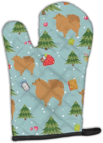 Miniatura 14 de Caroline's Treasures BB4872OVMT - Guante de horno de Navidad Affenpinscher resistente al calor, grueso para sartenes calientes y horno, manopla