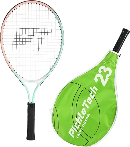 Miniatura 14 de PICKLETECH Kids Tennis Racket for Junior Toddlers Starter Kit 17-25" Tennis Racquet for Girls and Boys with Carry Bag, Lightweight for Beginners Rosa