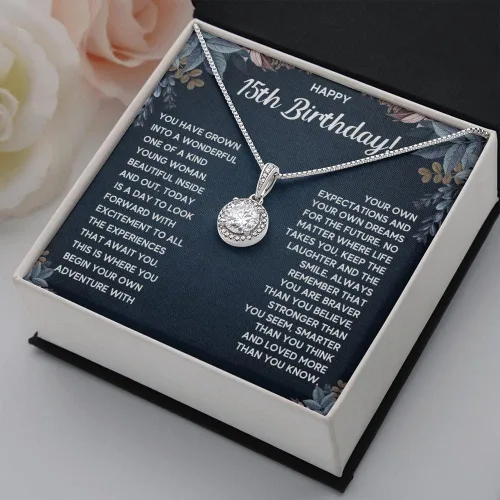Miniatura 6 de FG Family Gift Mall Regalos de quinceañera para una niña de 15 años, regalos para cumpleaños de 15 años, ideas de regalo para adolescentes, collar