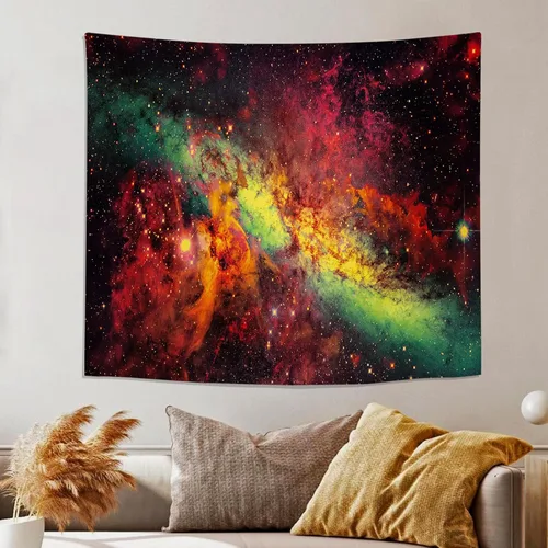 Miniatura 5 de PSYHILAR Blacklight Tapestry - Póster para colgar en la pared, diseño de galaxia, nebulosa, estrellas, galaxia, nebulosa, universo neón, reactivo a