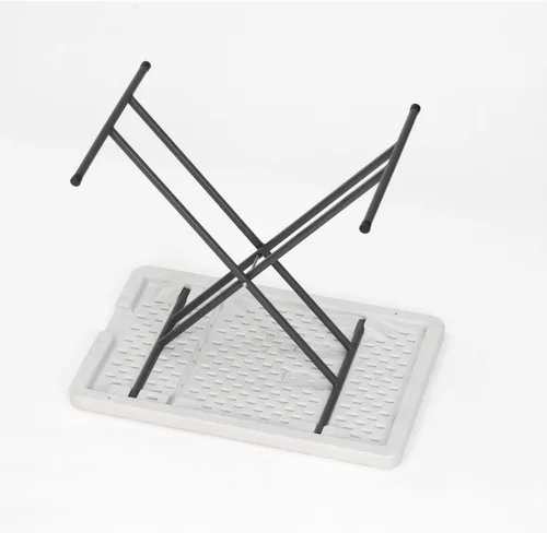 Miniatura 5 de Global Industrial Mesa plegable de plástico de altura ajustable, 30 "x 20", blanco