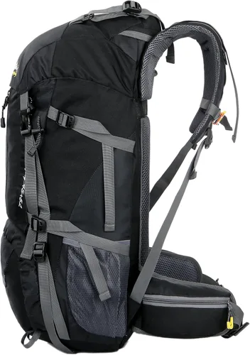 Miniatura 3 de WoneNice Mochila de senderismo impermeable de 50L (45+5) - Mochila deportiva al aire libre con cubierta de lluvia Negro