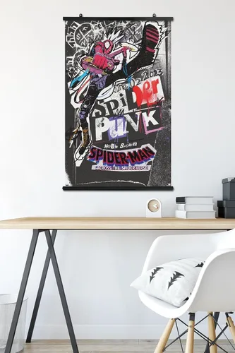 Miniatura 5 de Marvel Spider-Man: Across The Spider-Verse - Póster de pared de una hoja de Spider-Punk, 34 pulgadas de largo x 22.4 pulgadas de ancho, paquete