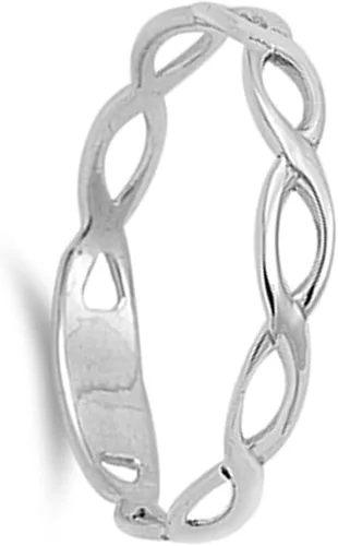 Miniatura 3 de Excelente anillo infinito de plata Eternity, varios