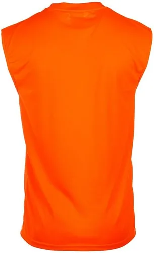 Miniatura 2 de J. J. Keller & Associates, Inc. Camiseta sin mangas de alta visibilidad, absorbe la humedad, bolsillo, naranja, SAFEGEAR