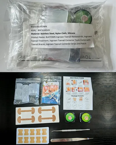 Miniatura 8 de Kit de eliminación de uñas encarnadas, tratamiento de uñas encarnadas, herramientas correctoras de uñas encarnadas vienen con soportes para uñas