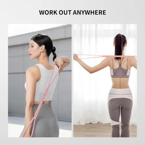 Miniatura 5 de PROIRON Figure 8 Resistance Bands with Handles Exercise Band Stretch Bands for Yoga arm Chest and Shoulder Stretch 8 Shaped Resistance Band for Women