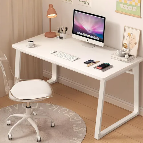 Miniatura 9 de Escritorio de Computadora de Estilo Moderno Simple para Oficina en Casa, Mesa de Escritura Pequeña de 47.2 Pulgadas para Escritorio o Dormitorio