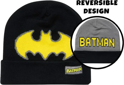 Miniatura 30 de DC Comics Conjunto de 2 pares de guantes o manoplas de invierno de Batman para niños (niños pequeños)