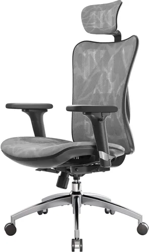 Miniatura 14 de SIHOO M57 Silla de oficina ergonómica de malla, silla de escritorio con respaldo alto para el hogar con reposabrazos 3D, soporte lumbar y Negro