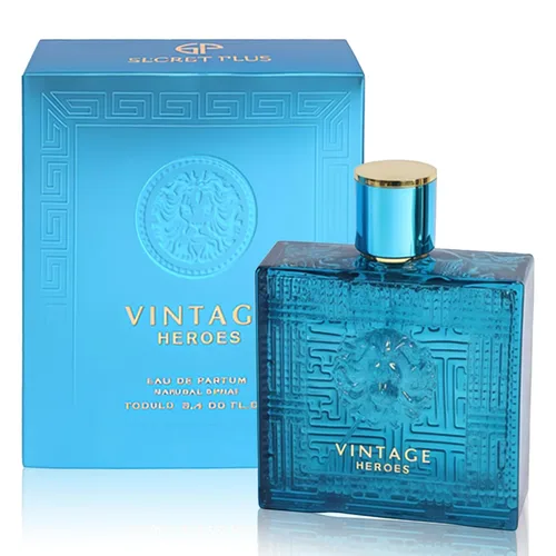 A CENTER Vintage Hero - Perfume de colonia para hombre, espray natural, aroma masculino, maravilloso regalo de fragancia, Eau de Parfum para uso
