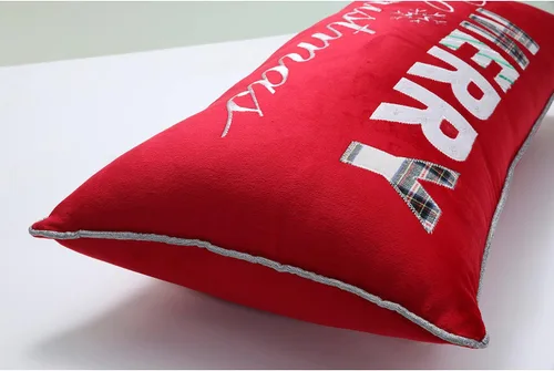 Miniatura 3 de Pillow Perfect Funda de almohada lumbar para interiores, 18.5 x 11.5 pulgadas, color rojo
