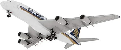 Miniatura 2 de 1/300 Airbus A380 Civil Airliner Model Kit, rompecabezas 3D modelo de avión origami modelo DIY hecho a mano arte militar regalo