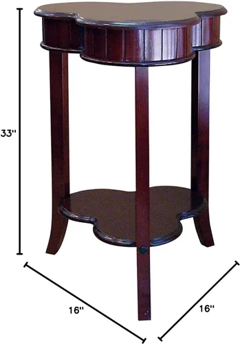 Miniatura 2 de Ore International 9300T-BK-RD - Lámpara de mesa moderna retro, 33 pulgadas, negro/rojo