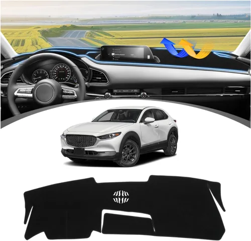 Miniatura 8 de FIILINES Cubierta para tablero Compatible con Mazda 3 2010-2013 Accesorios Tapete para tablero para Mazda 3 Accesorios Tapete para salpicadero