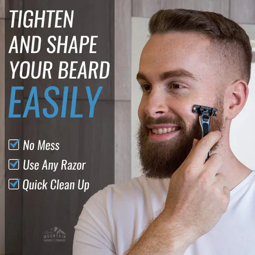 Miniatura 4 de Gel de afeitado para hombre – Gel de afeitar transparente para que puedas ver dónde estás afeitando – Para afeitados completos y tensar las líneas