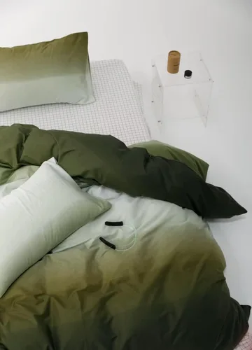 Miniatura 366 de CLOTHKNOW - Juego de edredón verde militar tamaño completo de 3 piezas, juego de ropa de cama verde oscuro, edredón suave con 2 fundas de almohada