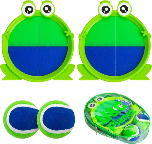 Miniatura 20 de Juego de pelota para lanzar y atrapar, juego de bolas adhesivas mejoradas para niños y niños pequeños, resistente y resistente al agua, juguete