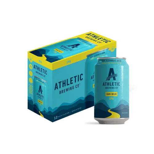Miniatura 10 de Athletic Brewing Company Cerveza artesanal sin alcohol, baja en carbohidratos con cuerpo ligero de arroz y malta, combina con ensalada y pizza