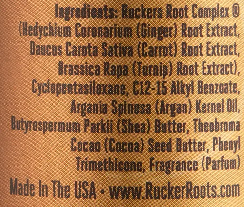 Miniatura 6 de Rucker Roots Suero de crecimiento sedoso antiencrespamiento Jengibre, nabo, aceites de raíz de zanahoria Promueve el crecimiento