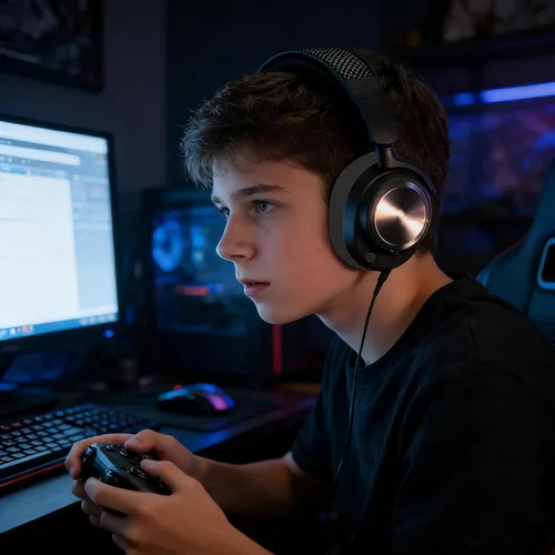 Miniatura 4 de Defean Almohadillas de tela de malla de repuesto compatibles con auriculares SteelSeries Arctis Nova Pro Wired, Nova Negro