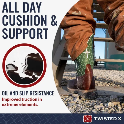 Miniatura 110 de Twisted X Botas Tech X para hombre de 12 pulgadas, botas occidentales casuales para hombre