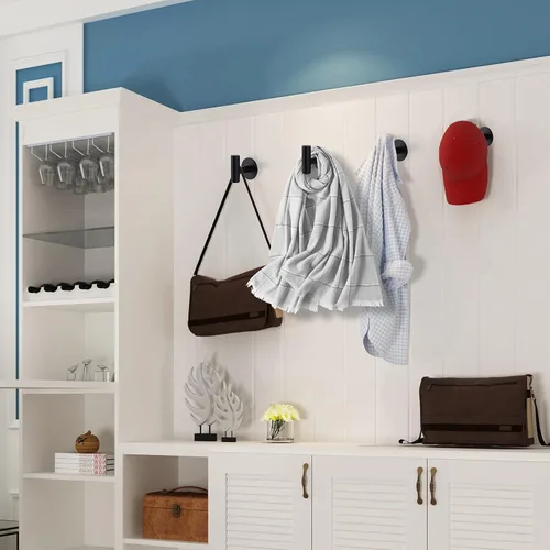 Miniatura 7 de Bntuk Ganchos adhesivos resistentes para pared, de acero inoxidable, impermeables, para colgar en la pared, ganchos para colgar toallas de baño